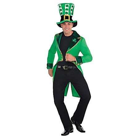 Amscan 393259 St. Patrick's Day Leprechaun Tailcoat, 1/2” x 11-3/4” x 17-1/2”, Green