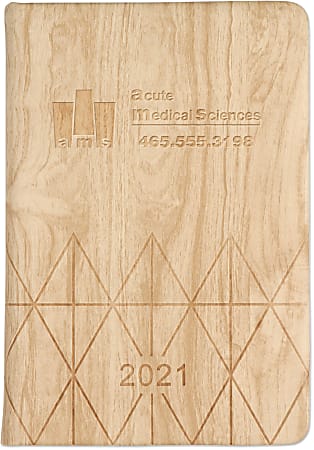 Custom Daily Time Manager Books, 5.8" x 8.5", Brown, Set Of 20 Books