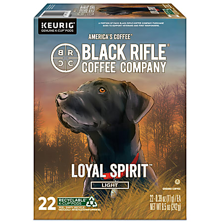Keurig Black Rifle Coffee Company K Cup Pods Loyal Spirit Light