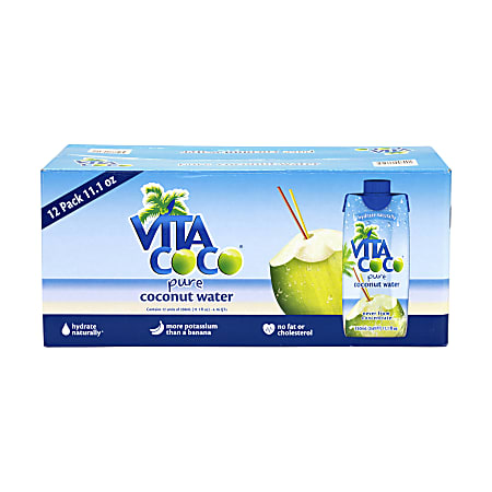 Vita Coco Coconut Water, 11.1 Oz, Pack Of 12 Bottles