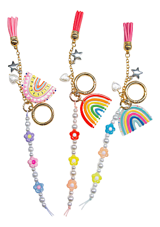 Office Depot® Brand Beaded Rainbow Bag Charm, Assorted Colors, Total Qty 1