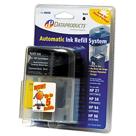 Dataproducts 60405 (HP C6656AN / C8727AN) Remanufactured Black Ink Refill Kit System