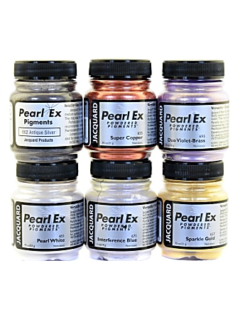 Jacquard Pearl Ex Powdered Pigments, Assorted, Set Of