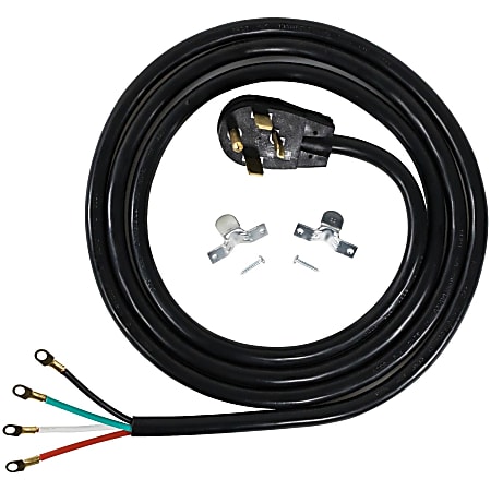 Certified Appliance Accessories 4-Wire Eyelet 30-Amp Dryer Cord - For Dryer - 250 V AC / 30 A - 10 ft Cord Length - 4-wire / Right-angle Plug