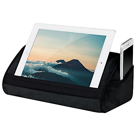 LapGear Designer Tablet Pillow, 12" x 7-1/4", Black