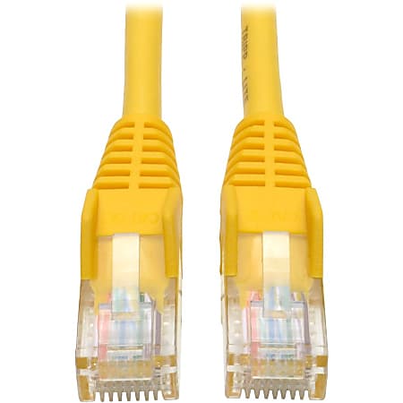 Eaton Tripp Lite Series Cat5e 350 MHz Snagless Molded (UTP) Ethernet Cable (RJ45 M/M), PoE - Yellow, 10 ft. (3.05 m) - N001010YW