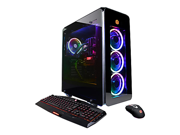 CyberPowerPC Gamer Supreme Liquid Cool SLC10880 - MDT - Ryzen 9 5900X / 3.7 GHz - RAM 32 GB - SSD 1 TB - NVMe, HDD 3 TB - Radeon RX 6700 XT - GigE - WLAN: 802.11a/b/g/n/ac - Win 10 Home 64-bit - monitor: none - black