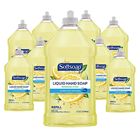 Softsoap® Liquid Hand Soap Refills, Fresh Citrus Scent, 32 Oz Bottle, Pack Of 9 Bottles