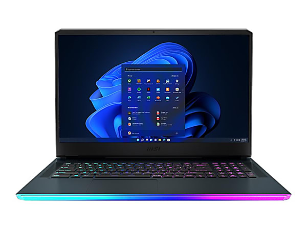 MSI GE76 Raider Gaming Laptop, 17.3" Screen, Intel® Core™ i9, 32GB Memory, 1.50TB Solid State Drive, Titanium Blue, Windows® 11 Pro, WiFi 6