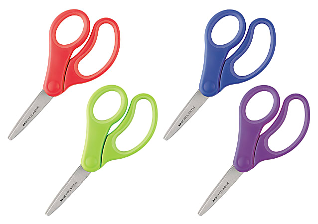 Scholastic Kids Scissors, 5", Pointed, Assorted Colors