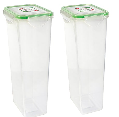 Kinetic Fresh Food Storage Container Set, 4 Piece Set, Clear/Green