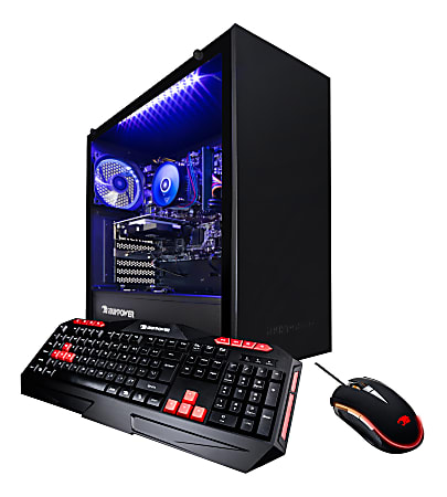 iBuyPower 076i Desktop PC, Intel® Core™ i5, 16GB Memory, 1TB Hard Drive/240GB Solid State Drive, Windows® 10 Home, GTX 1660Ti 6GB