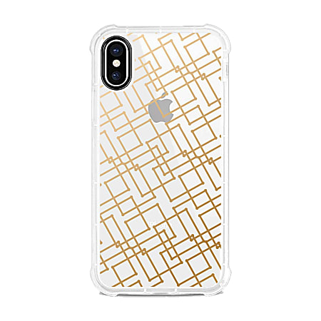 OTM Essentials Tough Edge Case For iPhone® X/Xs, Gold Geo, OP-SP-Z120A