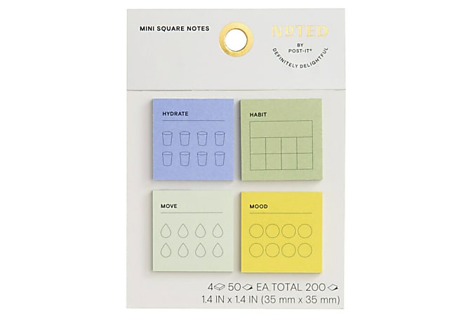 Noted By Post-it® Mini To-Do Notes, 200 Total