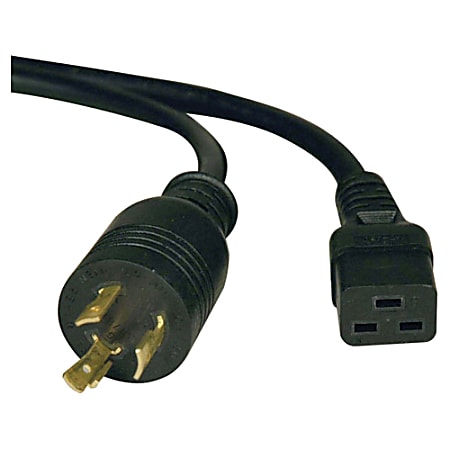 Tripp Lite 6ft Power Cord Extension Cable L6-20P to C19 Heavy Duty 20A 12AWG 6' - 20A, 12AWG (IEC-320-C19 to NEMA L6-20P) 6-ft."