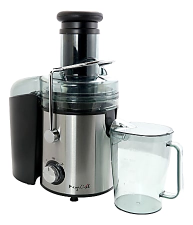 Megachef Wide-Mouth Juice Machine With Dual-Speed Centrifugal Juicer, Silver