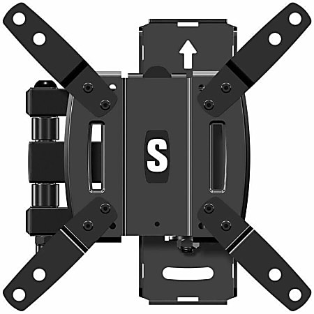 Secura Full-Motion QSF210-B2 Wall Mount For Flat Panel Display/TV, Black, 10"-40" Screen Support, 100 lb Load Capacity, VESA Mount Compatible