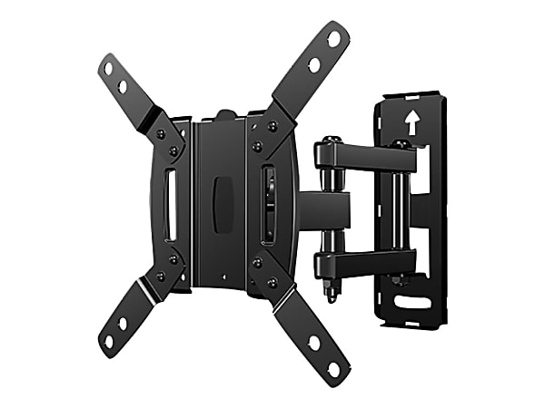 Secura QSF210-B2 - Mounting kit (wall mount, VESA adapter, mounting brackets) - full-motion - for flat panel - black - screen size: 10"-39"