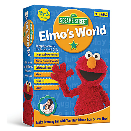 Sesame Street® — Elmo's World, For PC/Mac, Traditional Disc