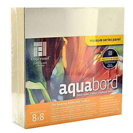 Ampersand Deep Cradle Aquabord, 8" x 8"
