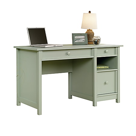 Sauder Cottage Desk Rainwater Soft Green - Office Depot