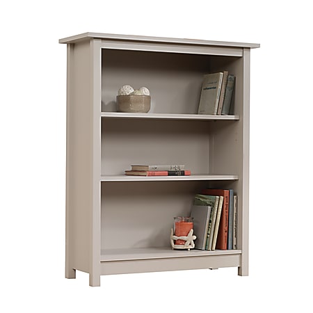 Sauder® Cottage 3-Shelf Bookcase, Cobblestone Gray