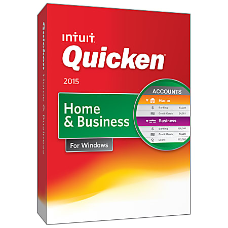 Quicken® Home & Business 2015, For Windows, Traditional Disc