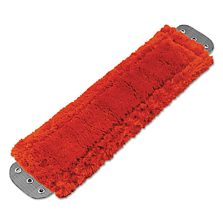 Unger® SmartColor Thick-Pile Restroom MicroMop Pad, Red