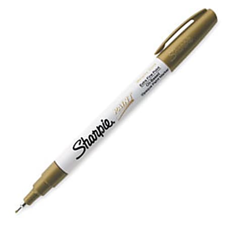Sharpie® Paint Markers, Extra Fine Point, Metallic Gold Ink