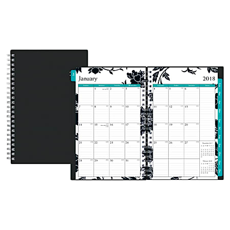 Blue Sky™ Weekly/Monthly Planner, 5" x 8", 50% Recycled, Barcelona, January to December 2018 (100002)