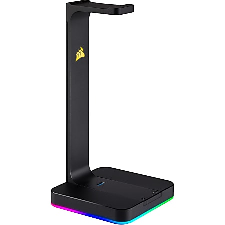 Corsair ST100 RGB Premium Headset Stand With 7.1 Surround Sound - Wired - Headset, Mobile Phone - Charging Capability - USB 3.1 (Gen 1) Type A - 2 x USB