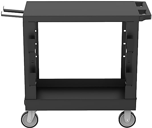LUX Heavy-Duty Industrial Cart, 33-1/2”H x 32-1/4”W x 18”D, Black