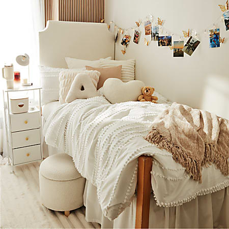 Dormify Billie Pom Pom Stripe Comforter and Sham Set TwinTwin XL
