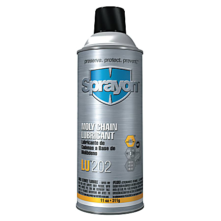 Sprayon® Moly Chain & Pin Bushing Lube Aerosol Can, 11 Oz