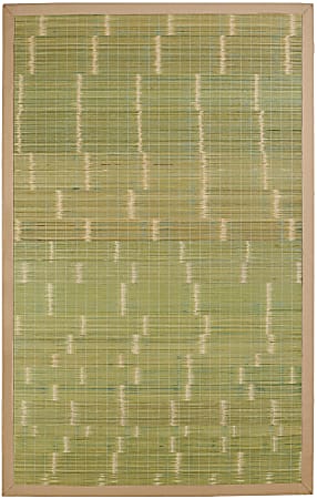 Anji Mountain Key West Bamboo Rug, 6' x 9', Green