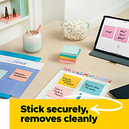 Post it Notes 1 38 in x 1 78 in 24 Pads 100 SheetsPad Clean Removal ...