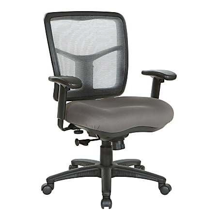 Office Star™ Pro-Line II® Air Mist Ergonomic Mesh Mid-Back Manager Chair, Gray