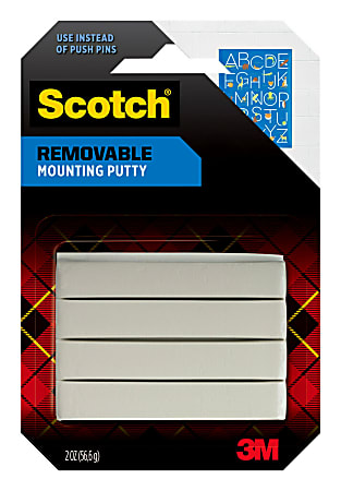 Scotch® Adhesive Putty, Tape Style, 2 Oz