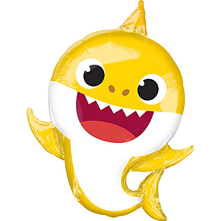 Amscan Character Foil Balloon, Animal, 26", Baby Shark