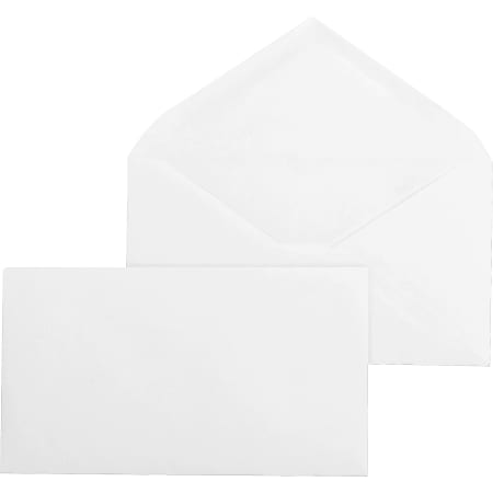 Business Source Diagonal Seam No. 9 Envelopes - Business - #9 - 3 7/8" Width x 8 7/8" Length - 24 lb - Gummed - Wove - 500 / Box - White