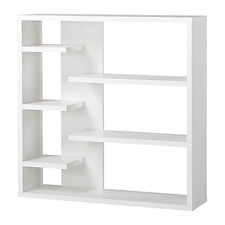 Homestar North America 6-Shelf Bookcase, White
