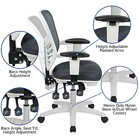 Flash Furniture Ergonomic Mesh High Back Executive Office Chair Black -  Office Depot