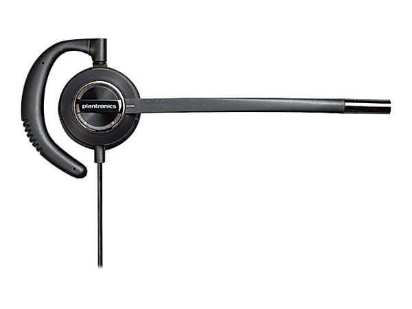 Poly EncorePro HW530 Quick Disconnect Headset - Mono - Mini-phone (3.5mm) - Wired - 20 Hz - 16 kHz - On-ear - Monaural - Ear-cup - 2.92 ft Cable - Omni-directional, Noise Cancelling Microphone - Black