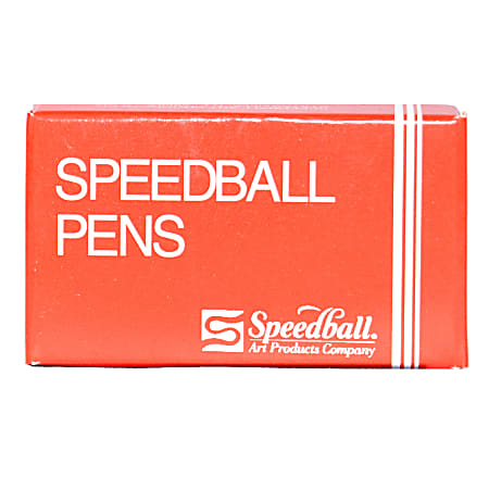Speedball A-Style Lettering And Drawing Square Pen Nibs, A-5, Box Of 12 Nibs