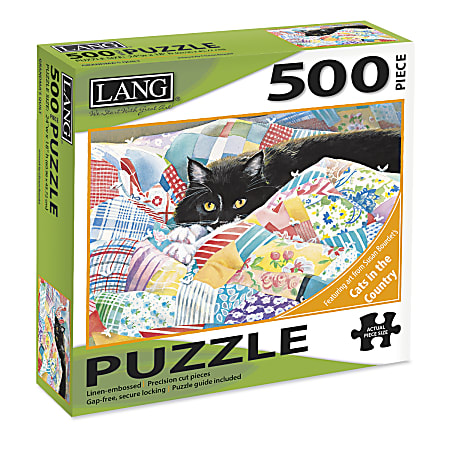 Lang 500-Piece Jigsaw Puzzle, Grandma's Quilt