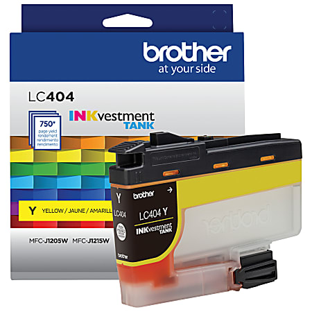 Brother® LC404 INKvestment Yellow Ink Tank, LC404Y