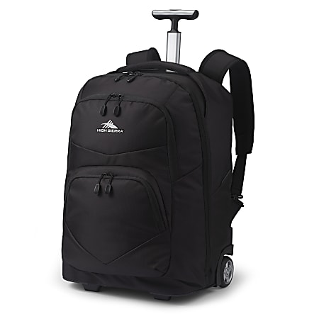 High Sierra Freewheel Backpack With 15.6" Laptop Pocket, Black