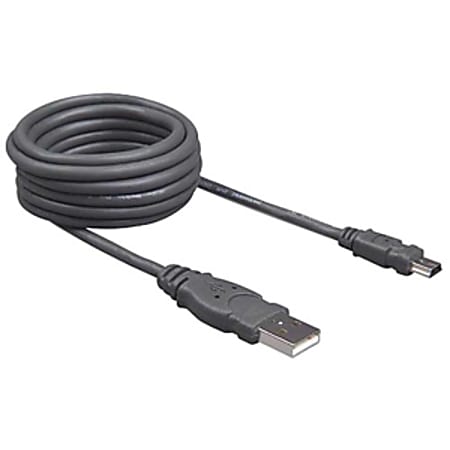 Belkin F3U138B06 USB Cable - 5.91 ft USB Data Transfer Cable - First End: 5-pin Mini USB Type B - Black