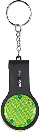 Reflector Key Light With Safety Whistle, Assorted Colors