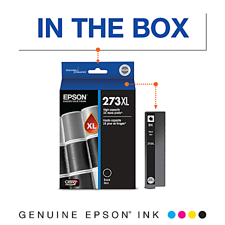 Epson 273XL Claria Black High Yield Ink Cartridge T273XL020 S